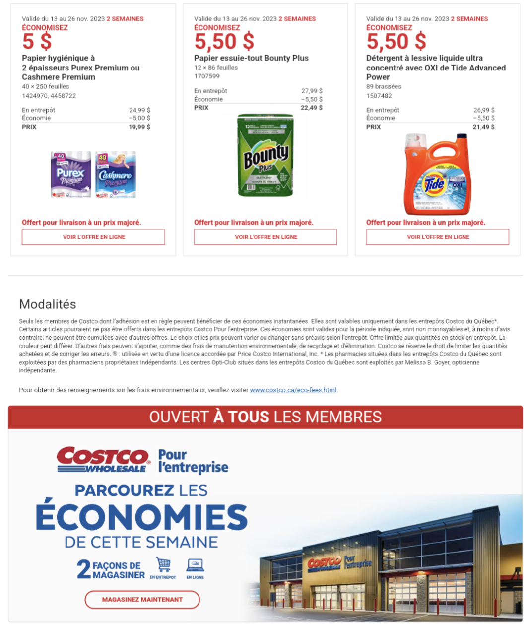 Circulaire Costco V Nement Du Vendredi Fou Vendredi Fou