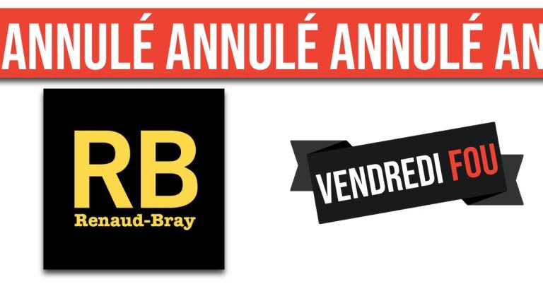 Renaud Bray annule son solde du Vendredi Fou