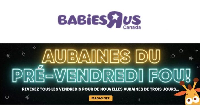 Pré Vendredi Fou Babies R Us