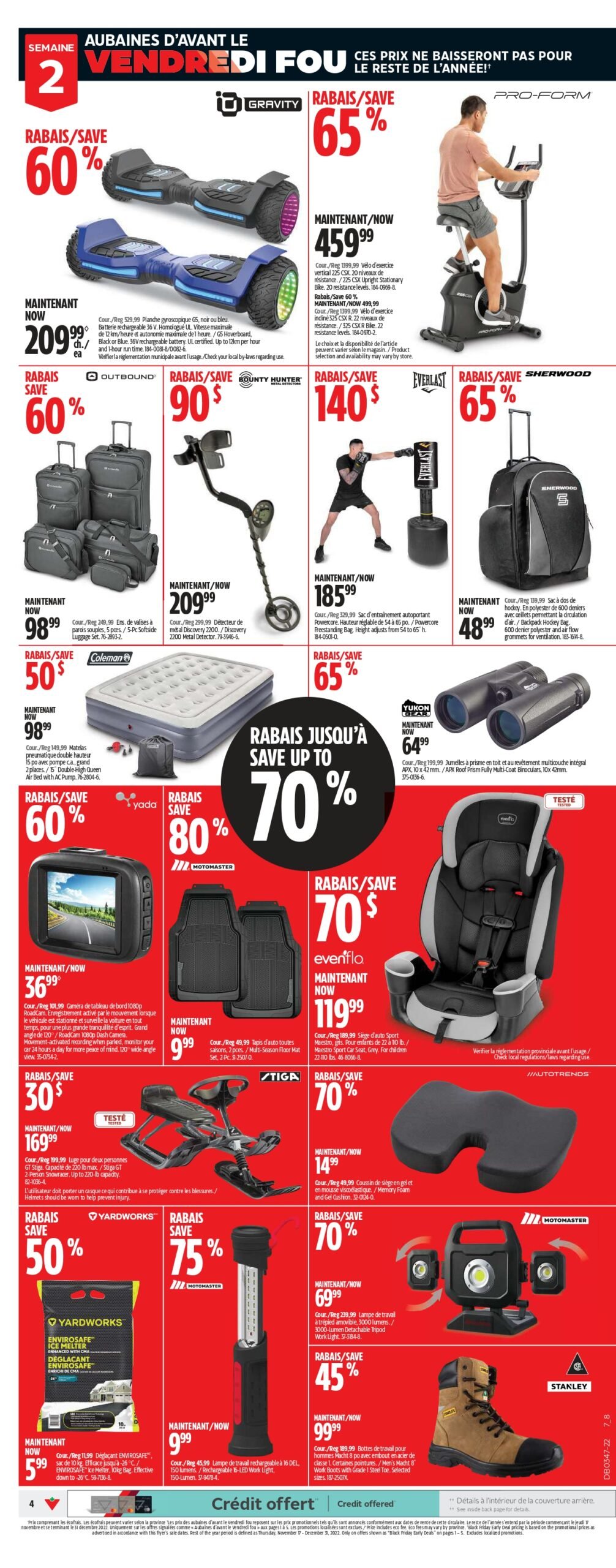 Circulaire de l'Avant Vendredi Fou chez Canadian Tire