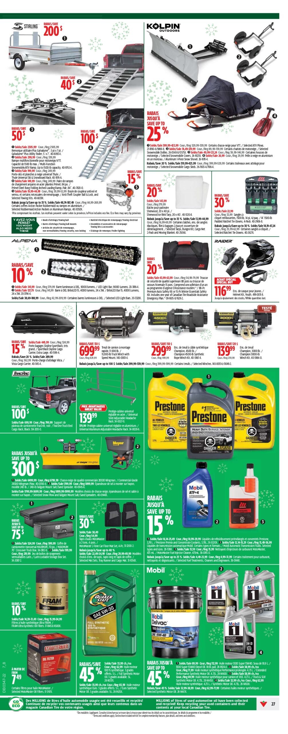 Circulaire de l'Avant Vendredi Fou chez Canadian Tire