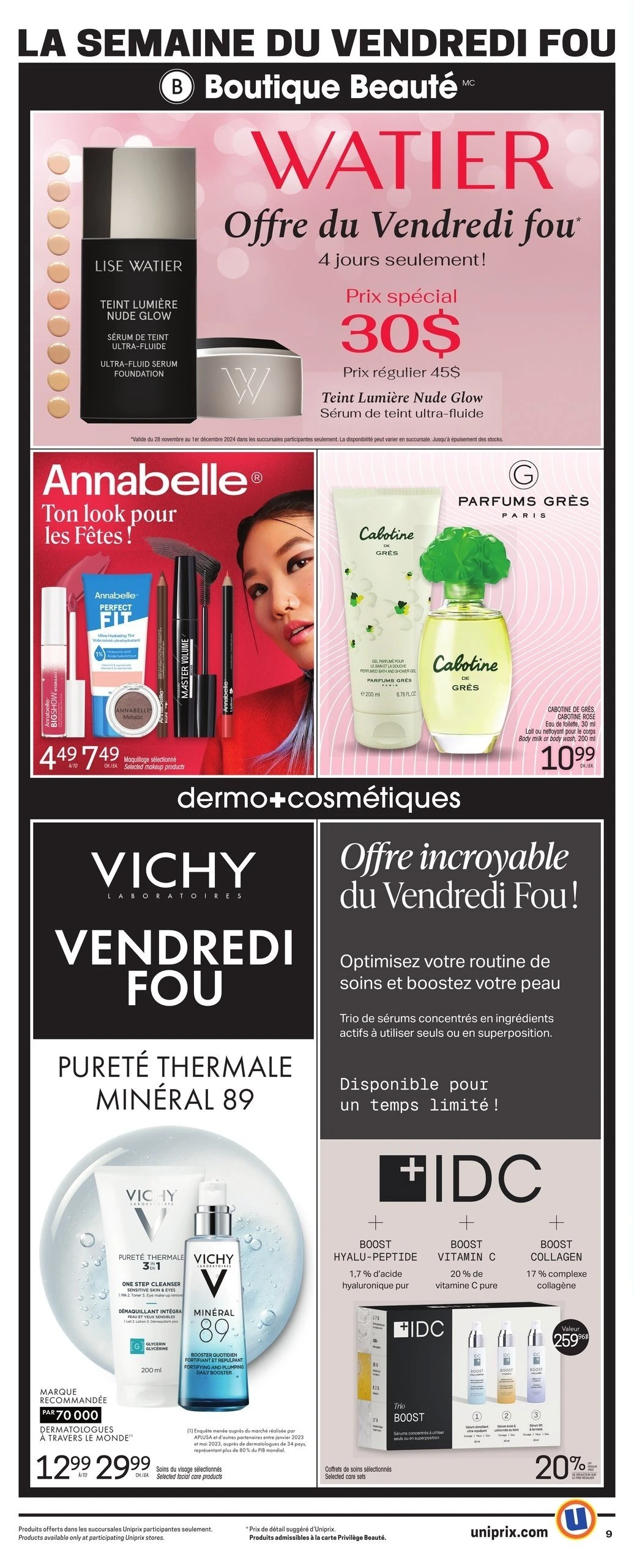 Circulaire du Vendredi Fou chez Uniprix - Page 9