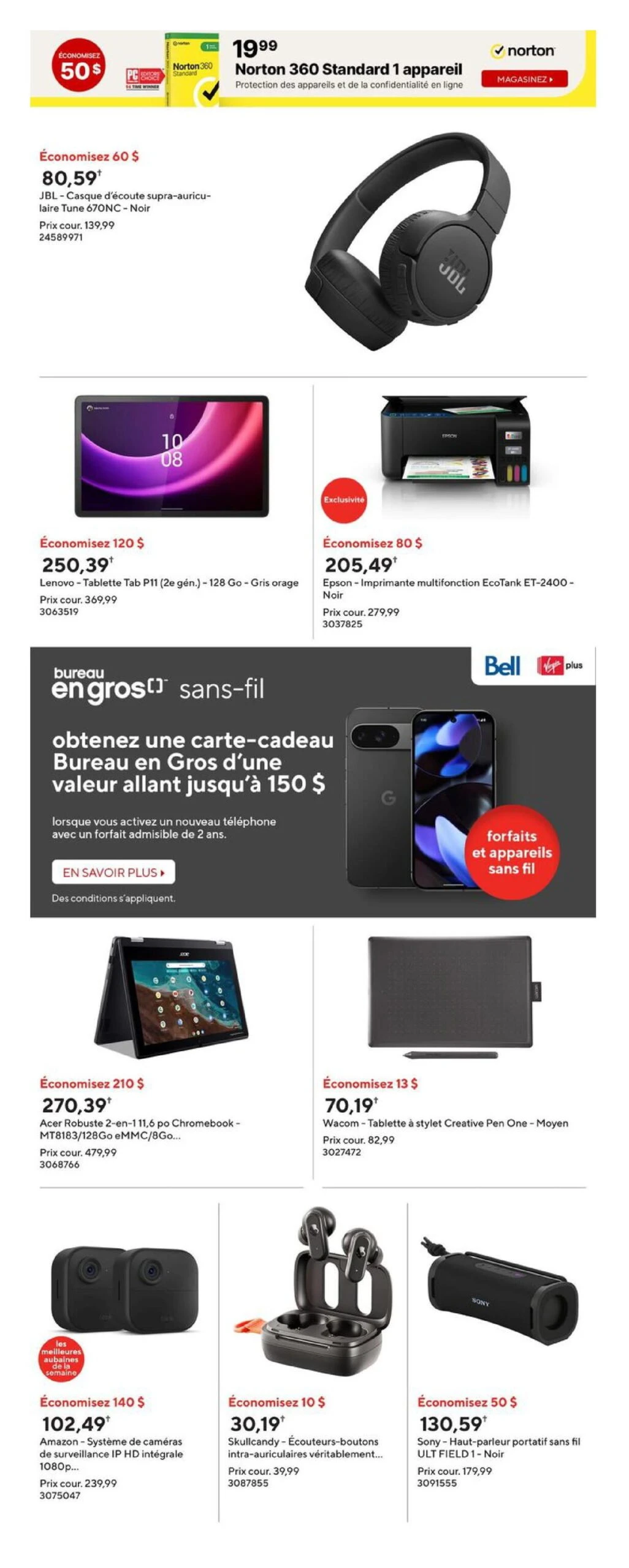 Circulaire Vendredi Fou 2024 Black Friday chez Bureau en Gros - Page 2