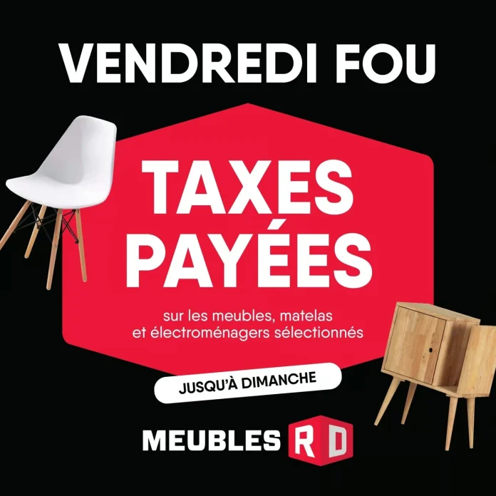 Circulaire du Vendredi Fou chez Meubles RD