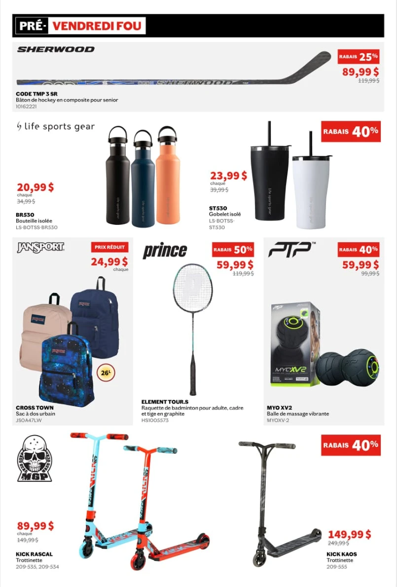 Circulaire Sports Expert du Vendredi Fou 2024 Black Friday - Page 11