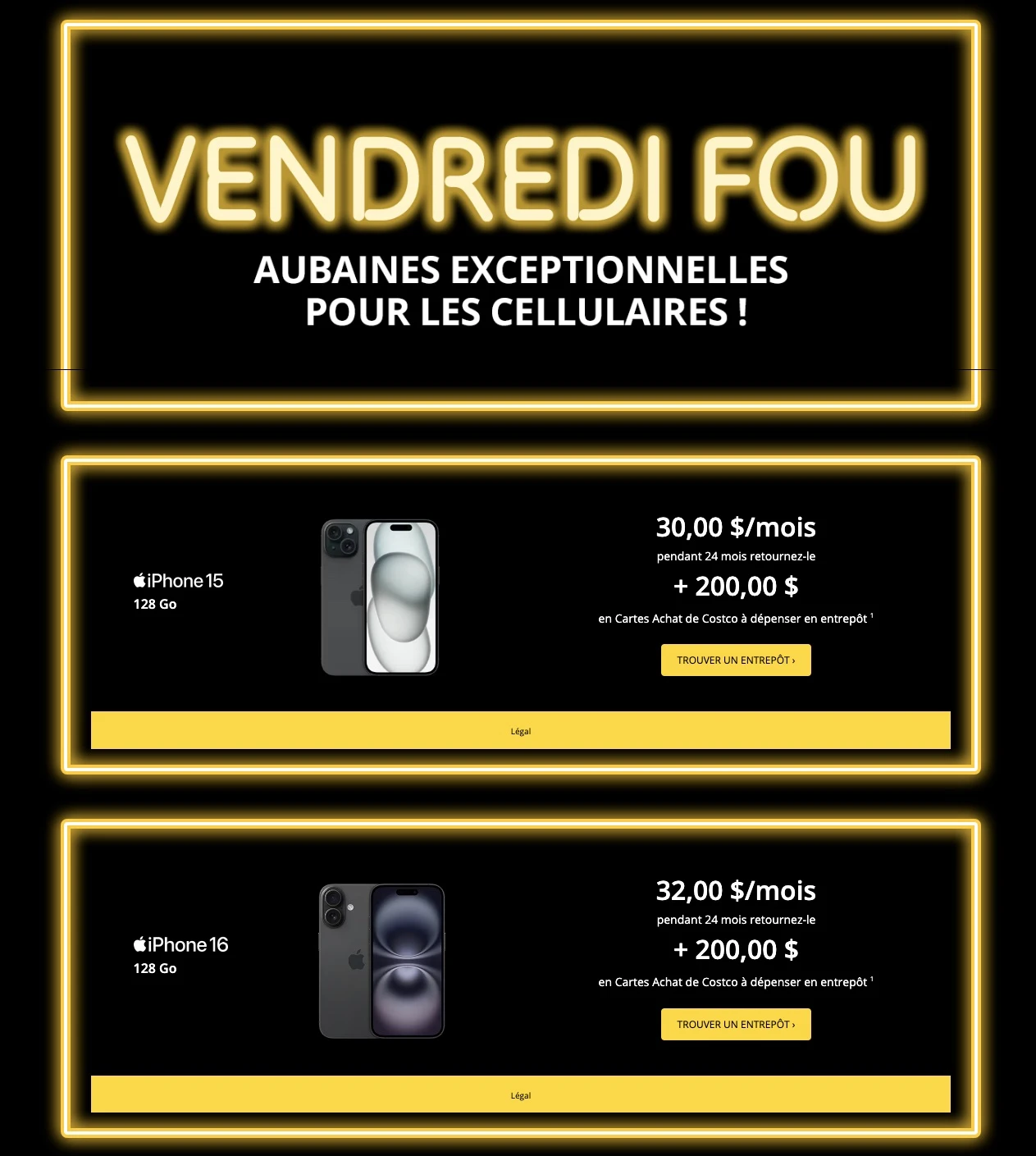 Rabais du Vendredi Fou  2024 sur les téléphones cellulaires chez Costco - Page 4